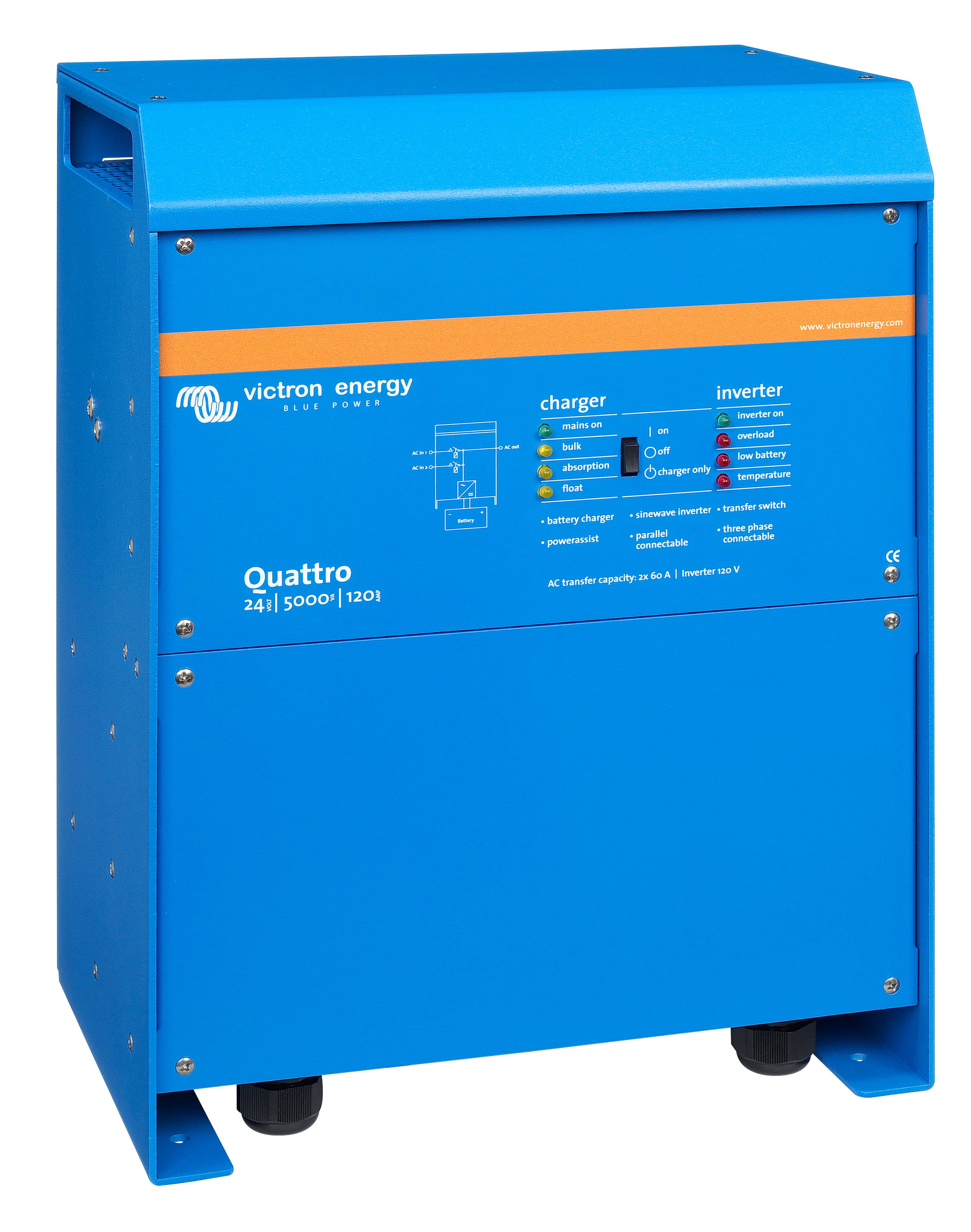 Quattro 24V 5000VA 120A 120VAC (right) thumbnail