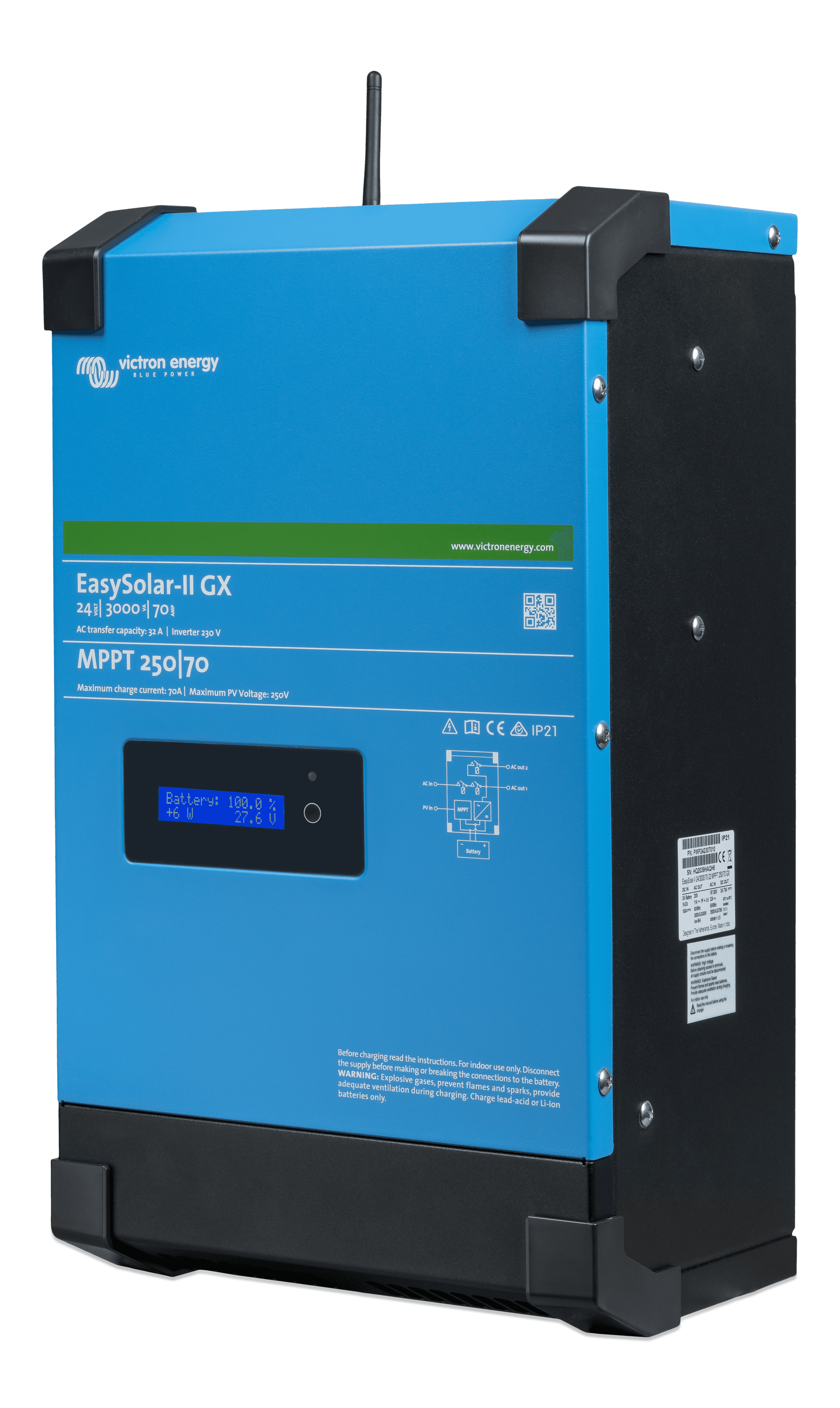 EasySolar-II GX 24V 3000VA (right) thumbnail