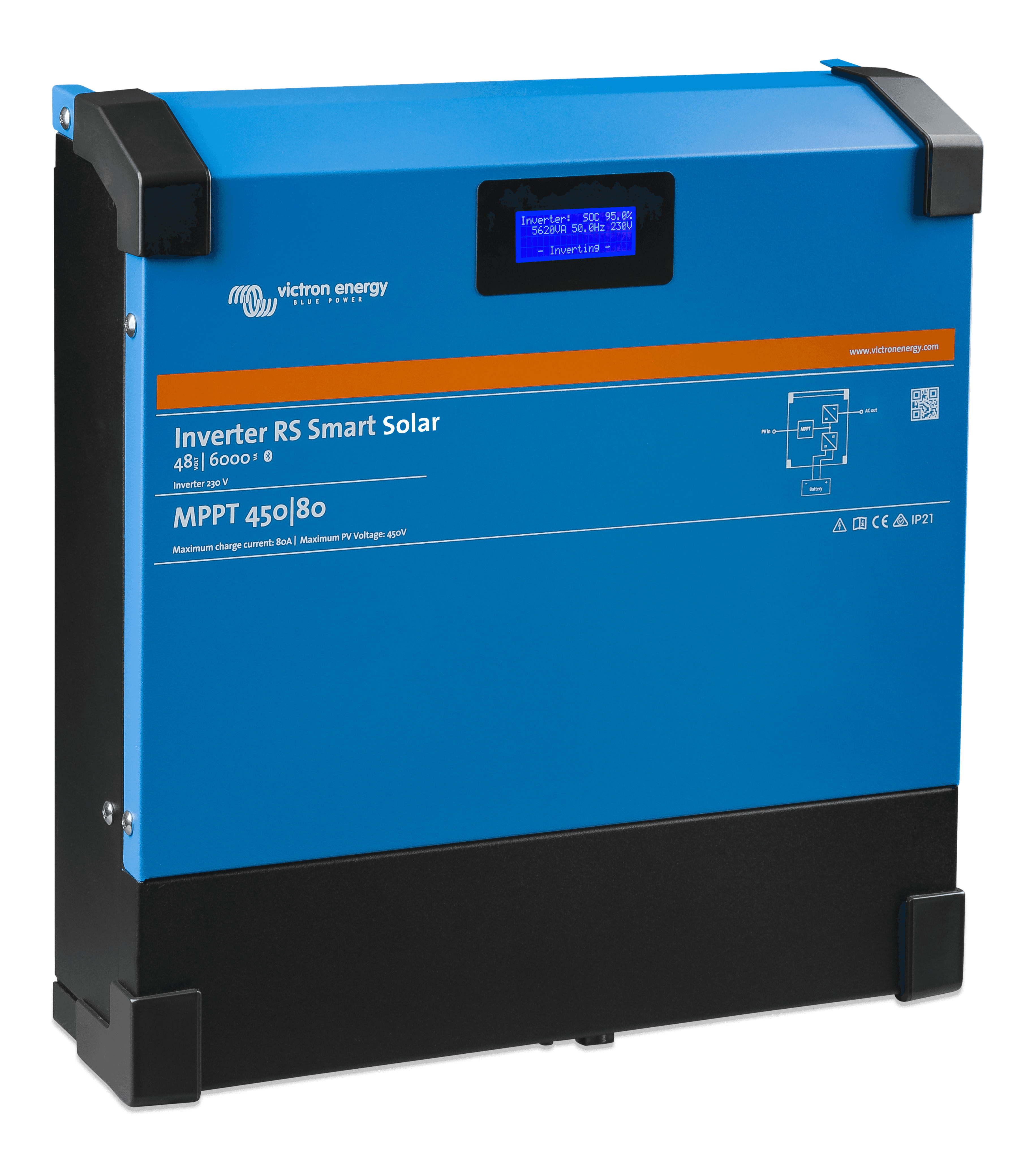 Inverter RS 48V/6000VA Smart Solar (left) thumbnail