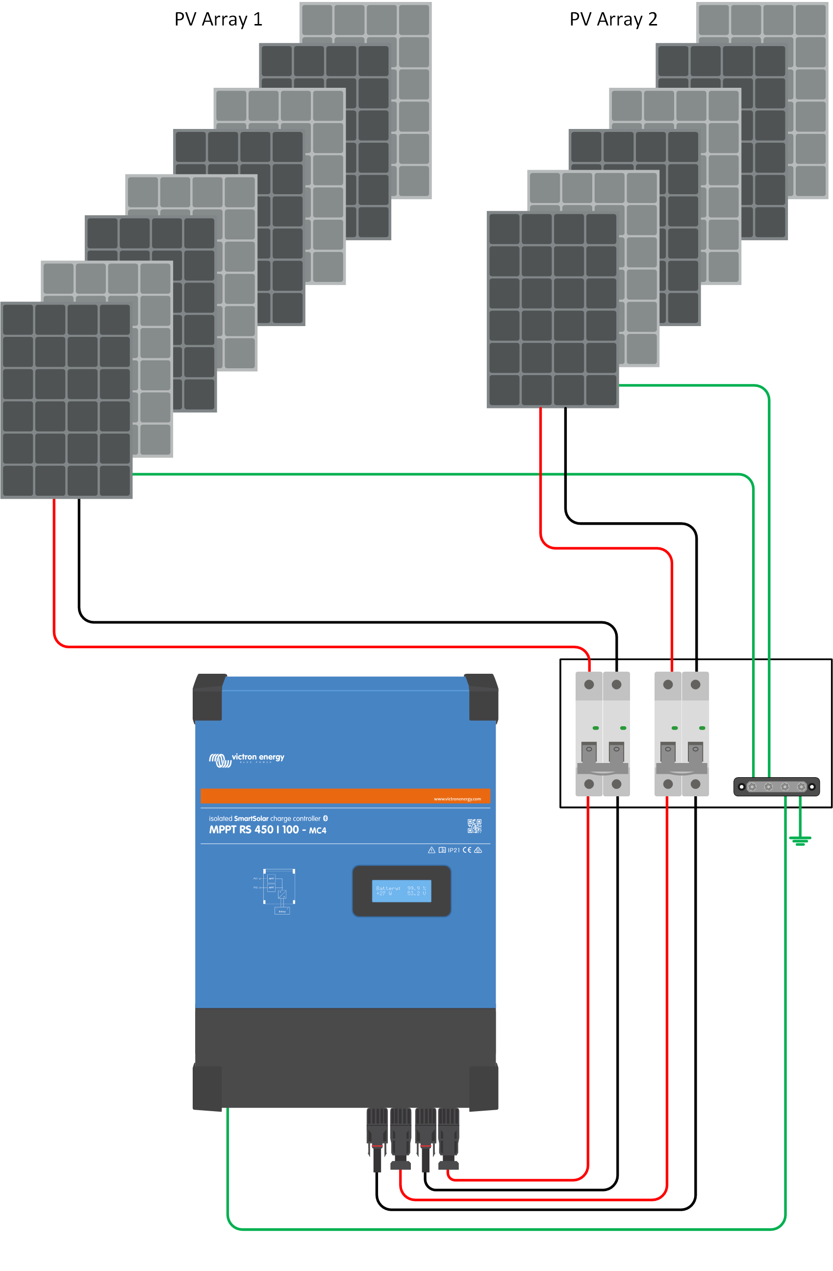 Esempio di schema FV dell’MPPT RS