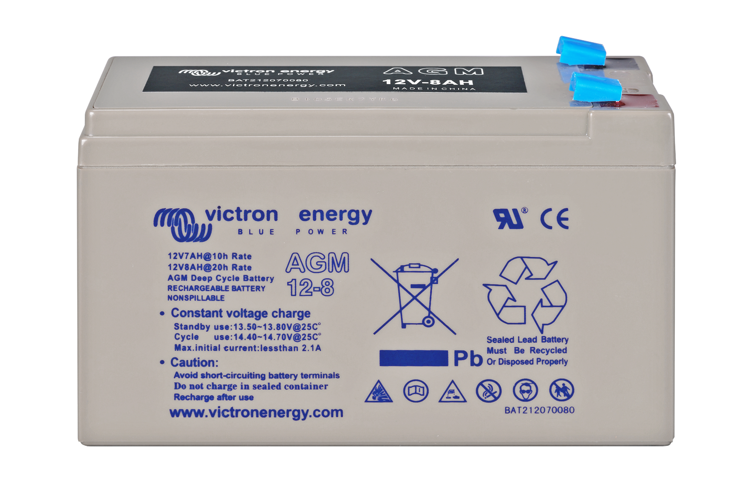 Lot de 4 batteries au Gel à décharge profonde 12V 110Ah Victron Energy